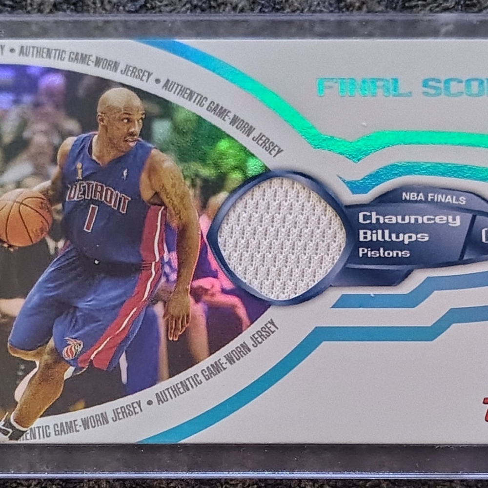 Chancy Billups 2005 Topps NBA Finals Final Score Jersey Card /133 SP Card#FSA-CB
